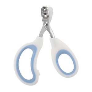 Durable Double Hole Pet Nail Clippers for Dog for Cat White Blue